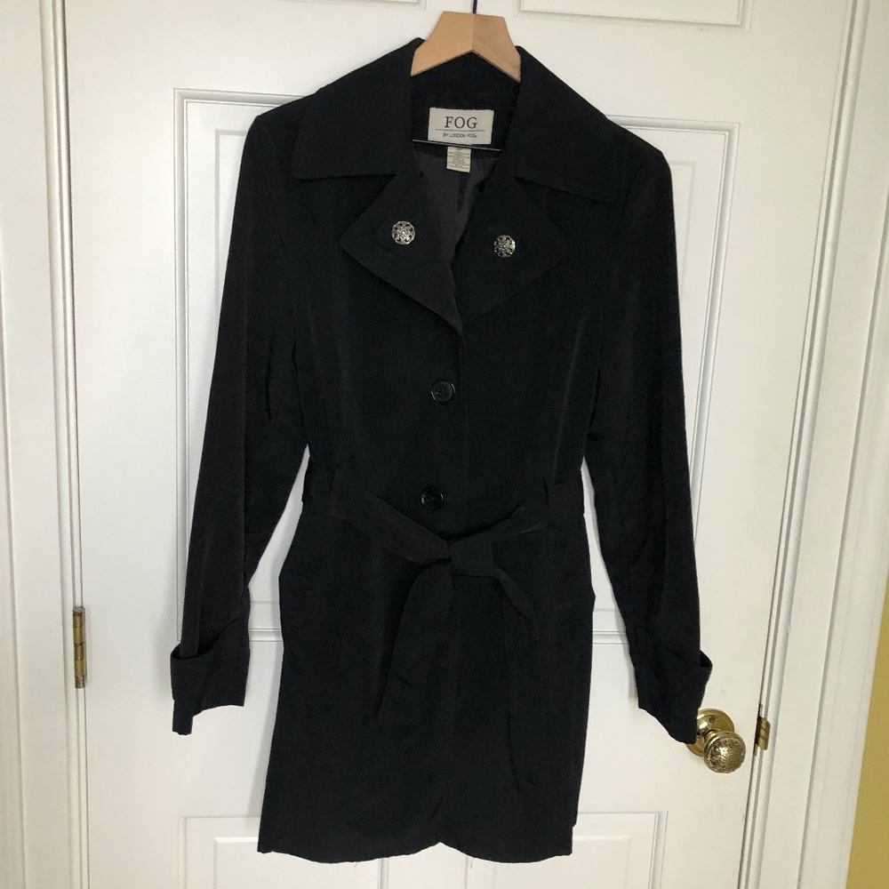 LONDON FOG Sz M Mid length Trench Jacket